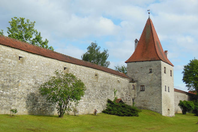 Teil der Stadtmauer von Berching.