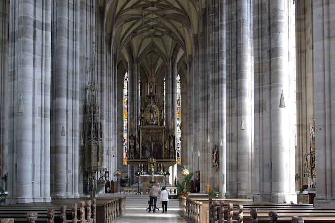 Innenansicht Münster St. Georg in Dinkelsbühl