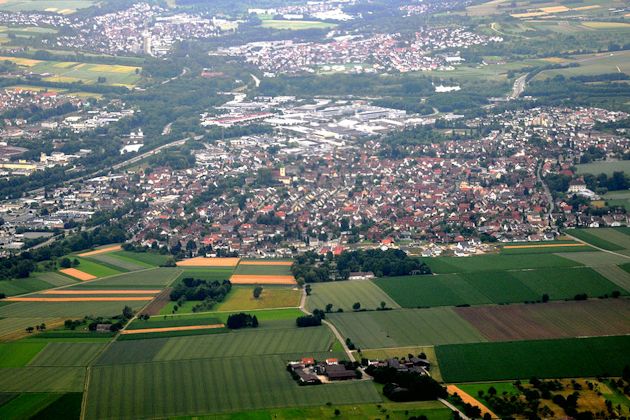 Luftbild Gemeinde Köngen