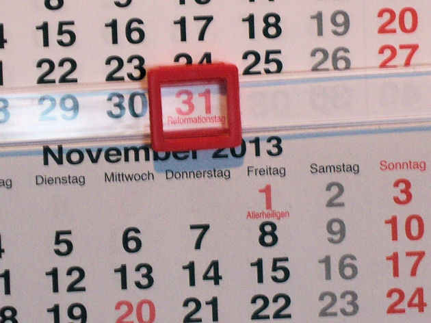 Wo ist am Reformationstag (31.10.2013) und Allerheiligen (01.12.2013) verkaufsoffen?