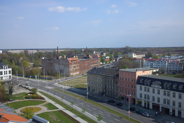 Blick vom Spremberger Turm in Cottbus