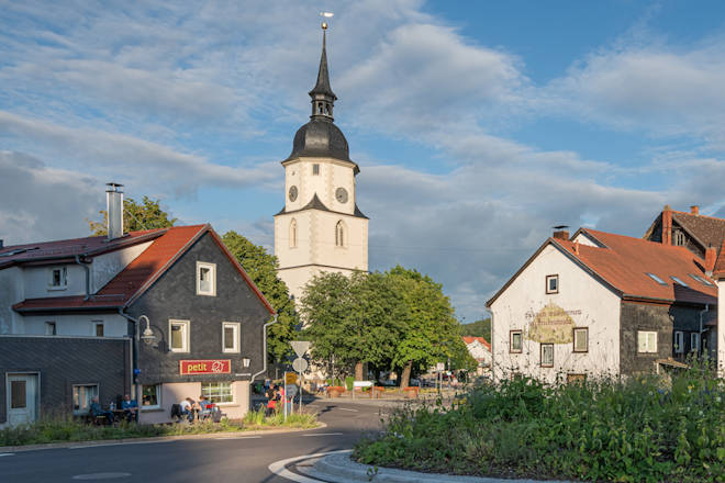 Blick auf die Stadtkirche St. Blasius in Friedrichroda