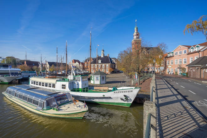 Freizeithafen in Leer (Ostfriesland)