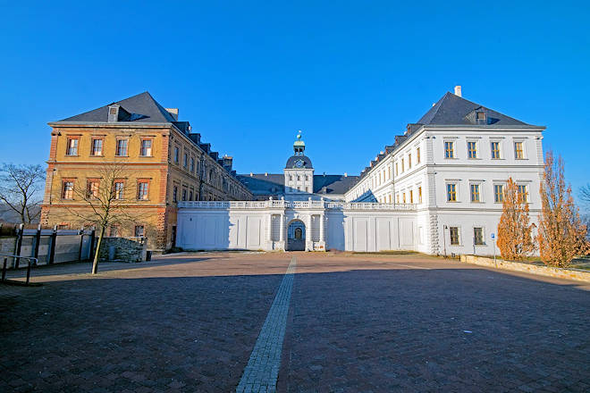 Blick auf Schloss Neu-Augustusburg in Weißenfels