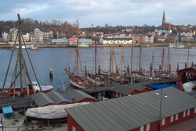 Der Museumshafen in Flensburg