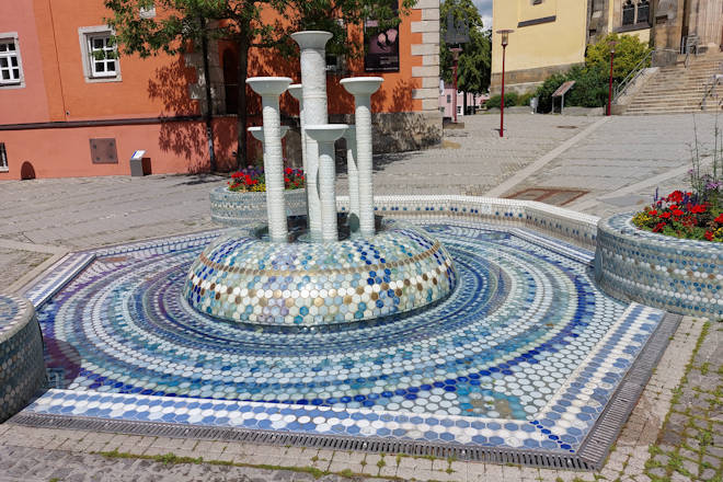 Porzellanbrunnen in Selb.