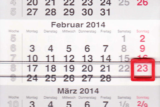 Am 23.02.2014 laden Berlin (nur 3 Möbelhäuser), Dessau, Haselünne (nur Vehmeyer Baumarkt), Niesky, Oberstdorf, Scharbeutz, Siebenlehn, Versmold und Wentorf bei Hamburg zum verkaufsoffenen Sonntag ein.