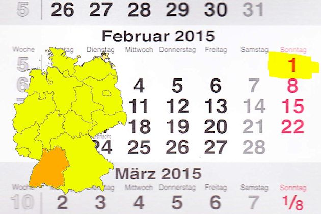 In Baden-Württemberg lädt am 01.02.2015 der Ort Leonberg zum verkaufsoffenen Sonntag ein.