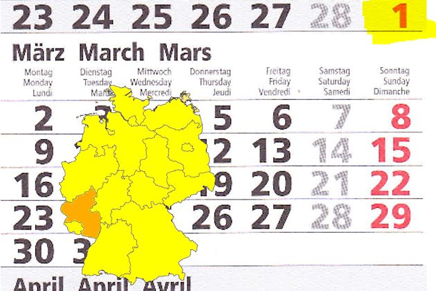 In Rheinland-Pfalz laden am 01.03.2015 die Orte Alzey, Herxheim, Ingelheim am Rhein, Kusel, Mülheim-Kärlich und Wirges zum verkaufsoffenen Sonntag ein.