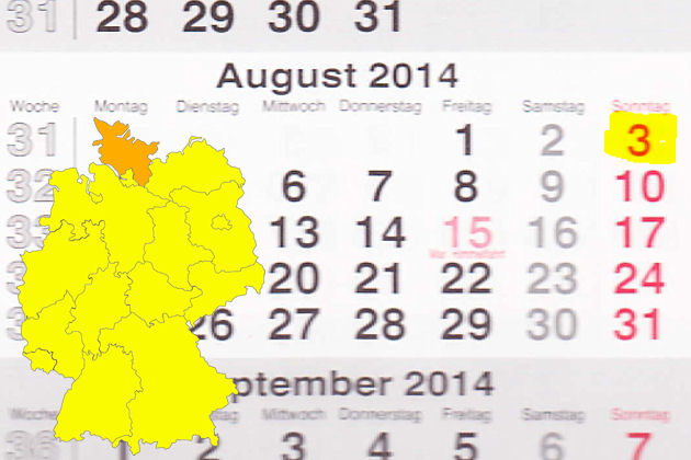 In Schleswig-Holstein laden am 03.08.2014 die Orte Eckernförde, Glückstadt und Ratzeburg zum verkaufsoffenen Sonntag ein.