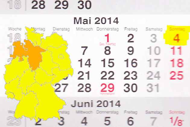 In Niedersachsen laden am 04.05.2014 die Orte Aurich, Celle, Dud0erstadt, Georgsmarienhütte, Großburgwedel, Hildesheim, Lingen (Ems), Lüneburg, Rinteln, Salzgitter-Lebenstedt und Wolfenbüttel zum verkaufsoffenen Sonntag ein. Außerdem lohnt ein Besuch