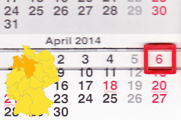 In Niedersachsen laden am 06.04.2014 Bersenbrück, Duderstadt, Duingen, Fürstenau, Marienhafe und Stadthagen zum verkaufsoffenen Sonntag ein.