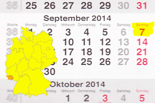 Im Saarland laden am 07.09.2014 die Orte Ottweiler, Riegelsberg und Wadgassen zum verkaufsoffenen Sonntag ein.