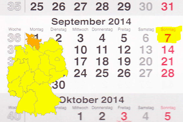 In Schleswig-Holstein laden am 07.09.2014 die Orte Ahrensburg, Eckernförde, Elmshorn, Glückstadt, Kiel, Pinneberg und Wilster zum verkaufsoffenen Sonntag ein.