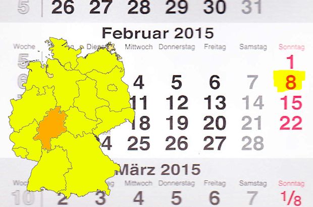 In Hessen lädt am 08.02.2015 der Ort Eschenburg zum verkaufsoffenen Sonntag ein.