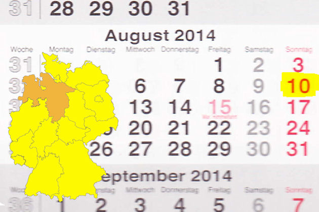 In Niedersachsen laden am 10.08.2014 die Orte Bleckede, Brake, Emden, Jever, Papenburg, Rinteln und Wardenburg zum verkaufsoffenen Sonntag ein.