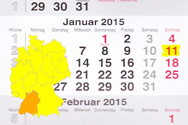 In Baden-Württemberg lädt am 11.01.2015 nur Ellwangen (Jagst) zum verkaufsoffenen Sonntag ein.