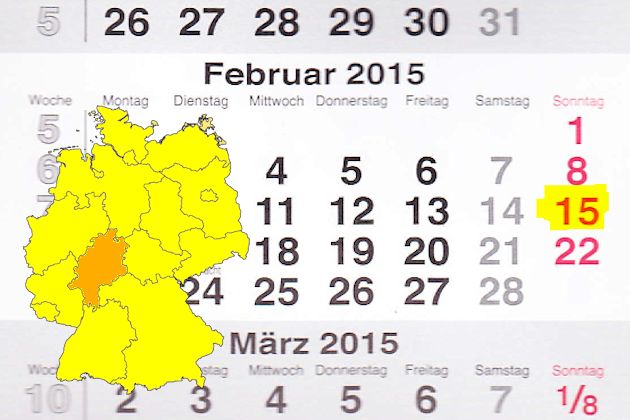 In Hessen haben wir für den 15.02.2015 leider keine regulären verkaufsoffenen Sonntage gefunden, dafür haben wir aber spezielle Shoppingtipps für Frankfurt am Main, Wiesbaden, Kassel und Darmstadt.