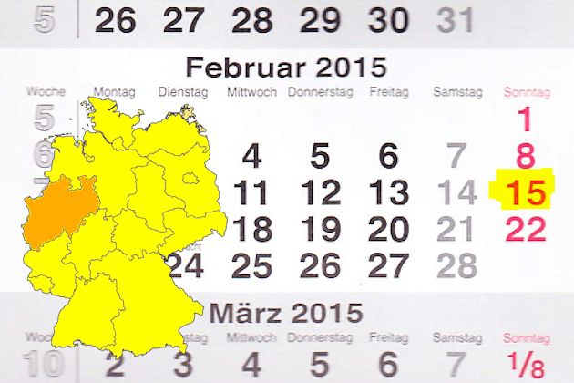 In Nordrhein-Westfalen haben wir für den 15.02.2015 leider keine regulären verkaufsoffenen Sonntage gefunden, dafür haben wir aber spezielle Shoppingtipps für Dortmund, Düsseldorf, Essen und Köln sowie für die Grenzregion.