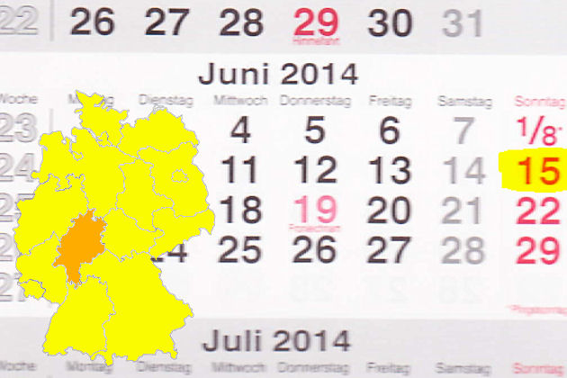In Hessen laden am 15.06.2014 die Orte Bad Soden-Salmünster, Bad Vilbel, Bensheim, Gersfeld, Kronberg im Taunus, Michelstadt, Offenbach am Main und Seligenstadt zum verkaufsoffenen Sonntag ein.