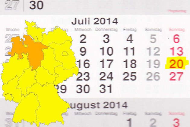 In Niedersachsen laden am 20.07.2014 die Orte Achim, Emstek, Hude, Papenburg zum verkaufsoffenen Sonntag ein.