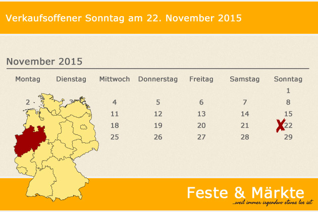 Warum gibt es am Totensonntag keine verkaufsoffenen Sonntage in NRW? Und wo kann man vielleicht am 22.11.15 trotzdem einkaufen?