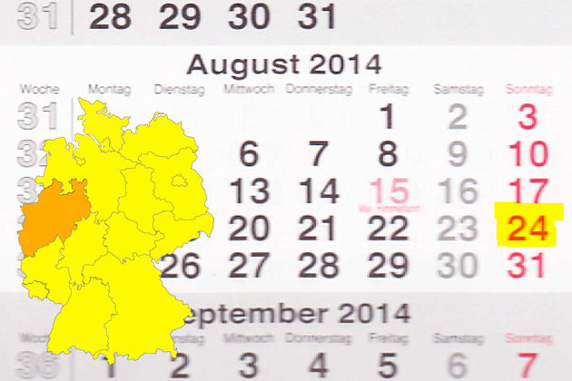 In Nordrhein-Westfalen laden am 24.08.2014 die Orte Bad Münstereifel, Bielefeld, Detmold, Lippetal, Swisttal und Versmold zum verkaufsoffenen Sonntag ein.