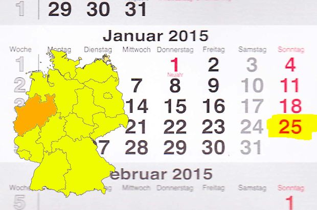 In Nordrhein-Westfalen lädt am 25.01.2015 der Ort Kall zum verkaufsoffenen Sonntag ein.
