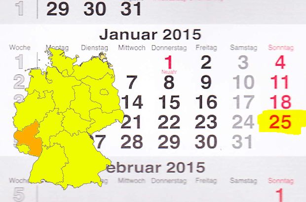 In Rheinland-Pfalz laden am 25.01.2015 die Orte Bingen am Rhein, Konz und Meisenheim zum verkaufsoffenen Sonntag ein.