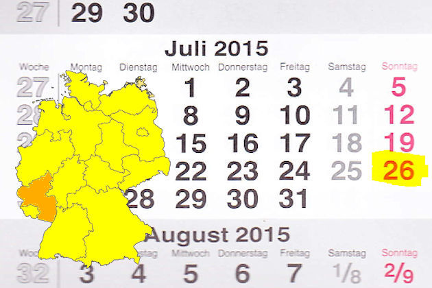 AlternativtextIn Rheinland-Pfalz lädt am 26.07.2015 Zweibrücken zu einem eingeschränkten verkaufsoffenen Sonntag ein.