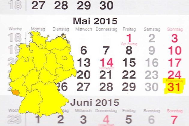 Im Saarland laden am 31.05.2015 die Orte Neunkirchen und Saarlouis (teilweise) zum verkaufsoffenen Sonntag ein.