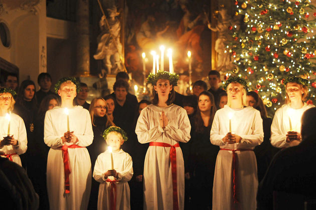 Lucia Singen auf der Mainau